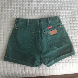 Vintage Wrangler Emerald Green Shorts